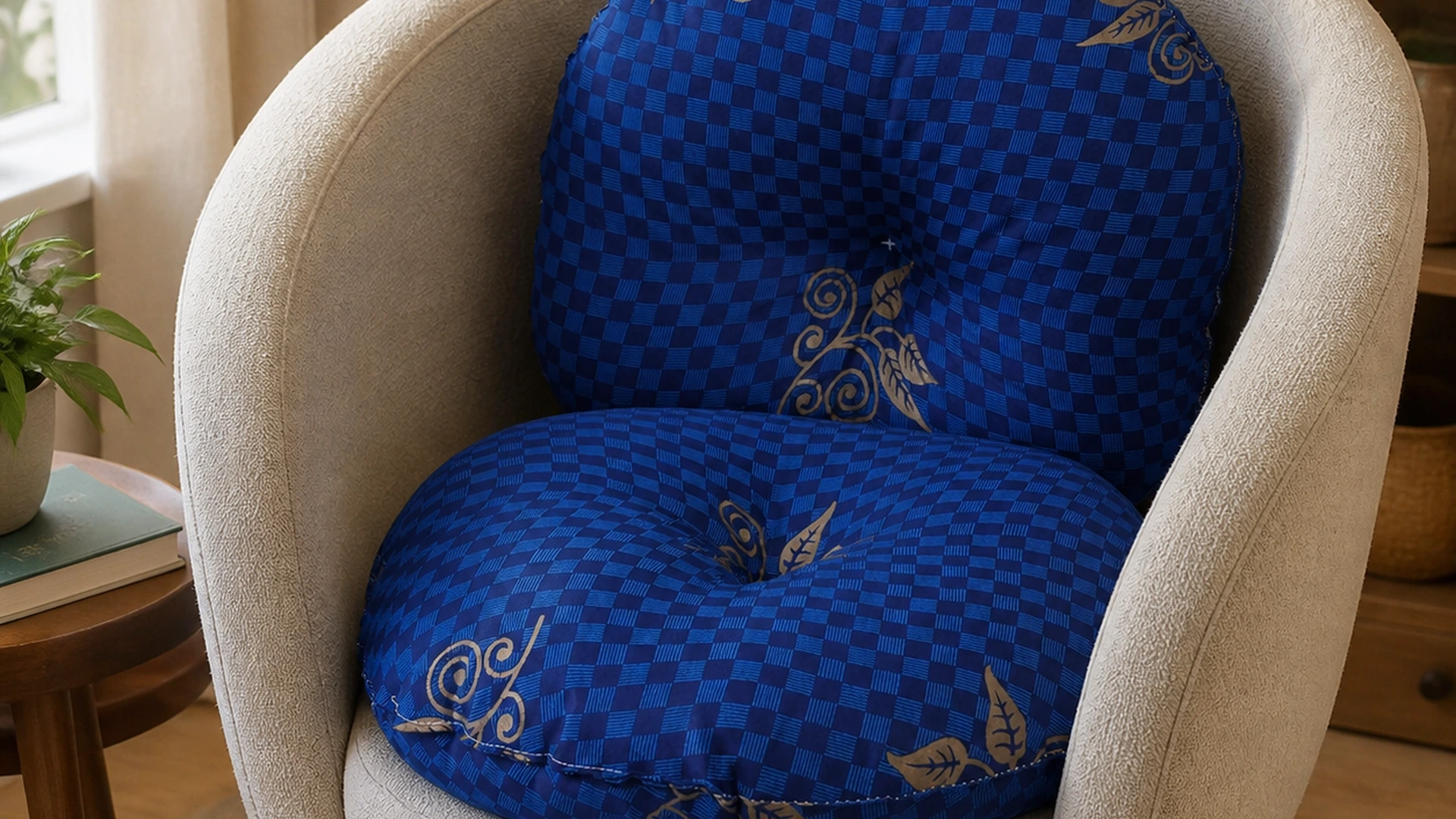 Cushions & Bolsters — Relaxed support for modern living.